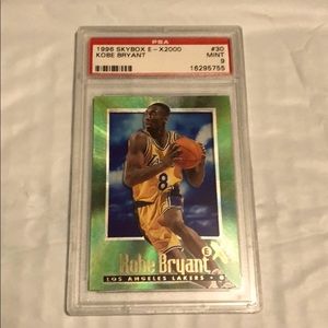 1996 e x2000 Kobe Bryant psa 9 mint rookie RC card